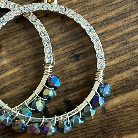 Beautiful handmade crystal multicolor earrings!! - Picture 2 of 5